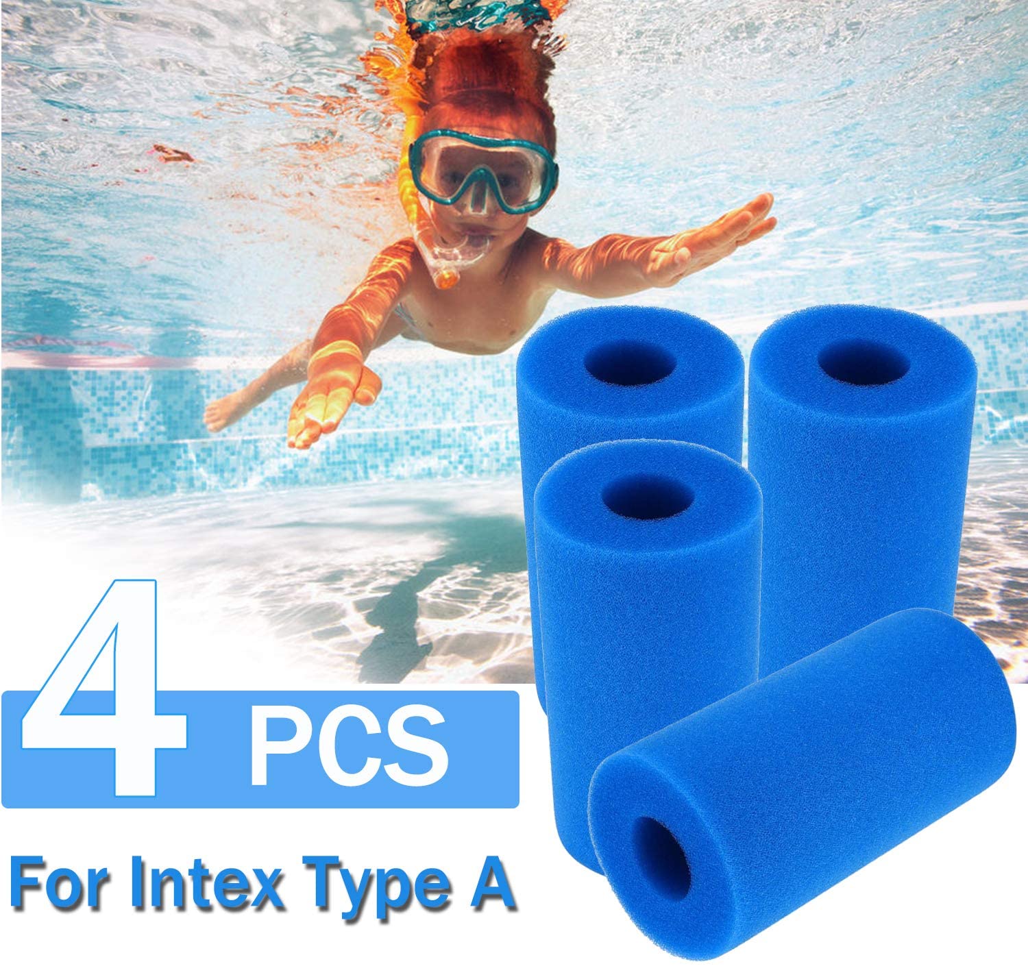 Swimming Pool Filter Foam Reusable Washable Type - Picture 1 of 5