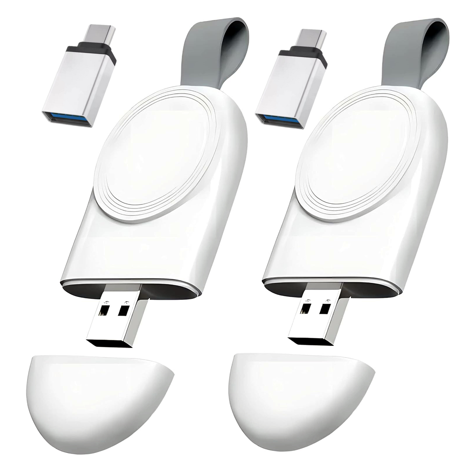 2PCS USB Type C Watch Charger Compatible with Watch, Travel Wireless Charger - Picture 1 of 8