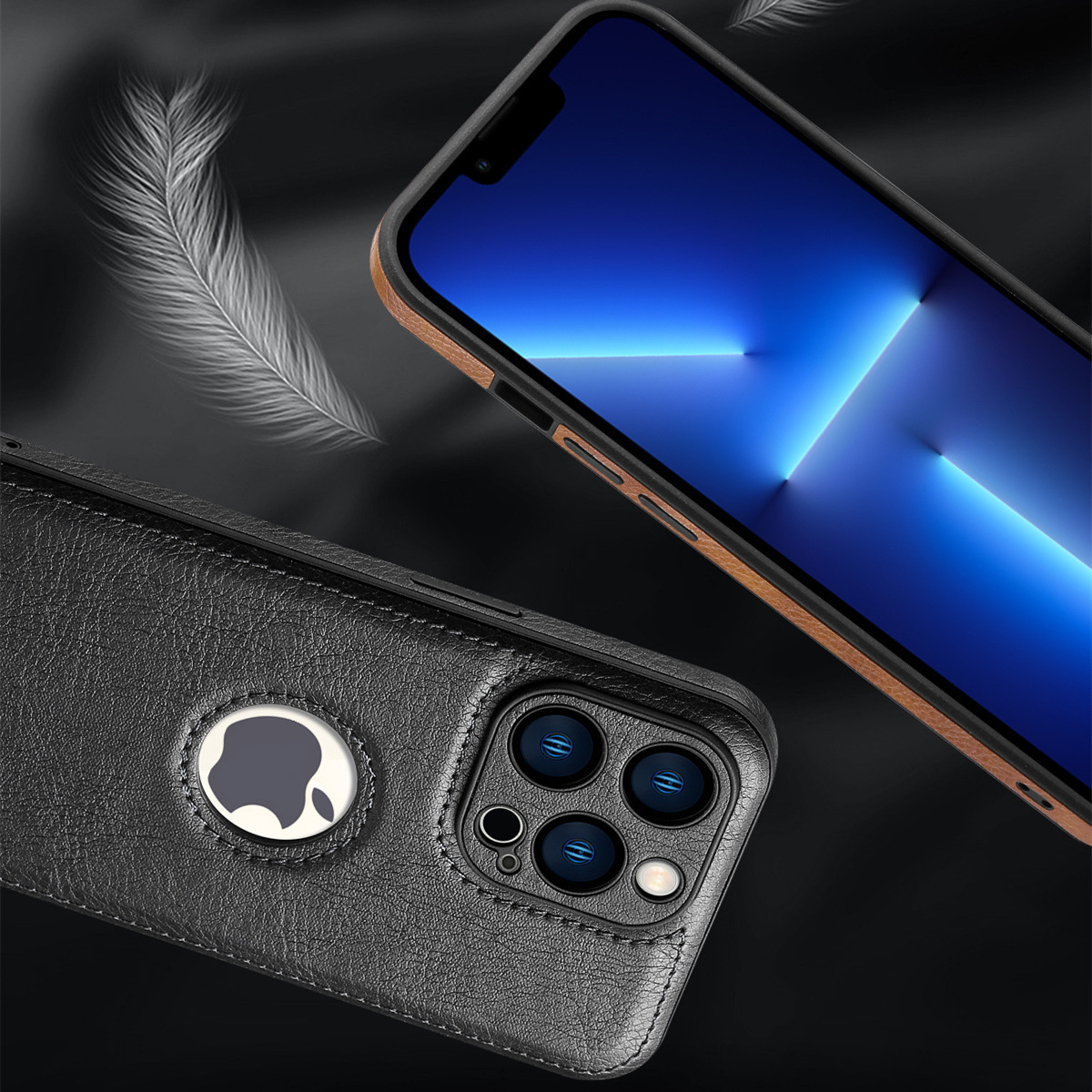 Kompatibel mit iPhone 15/14/13/12 Pro Max Hülle Premium Classic Cover Stoßfest - Bild 10 von 12