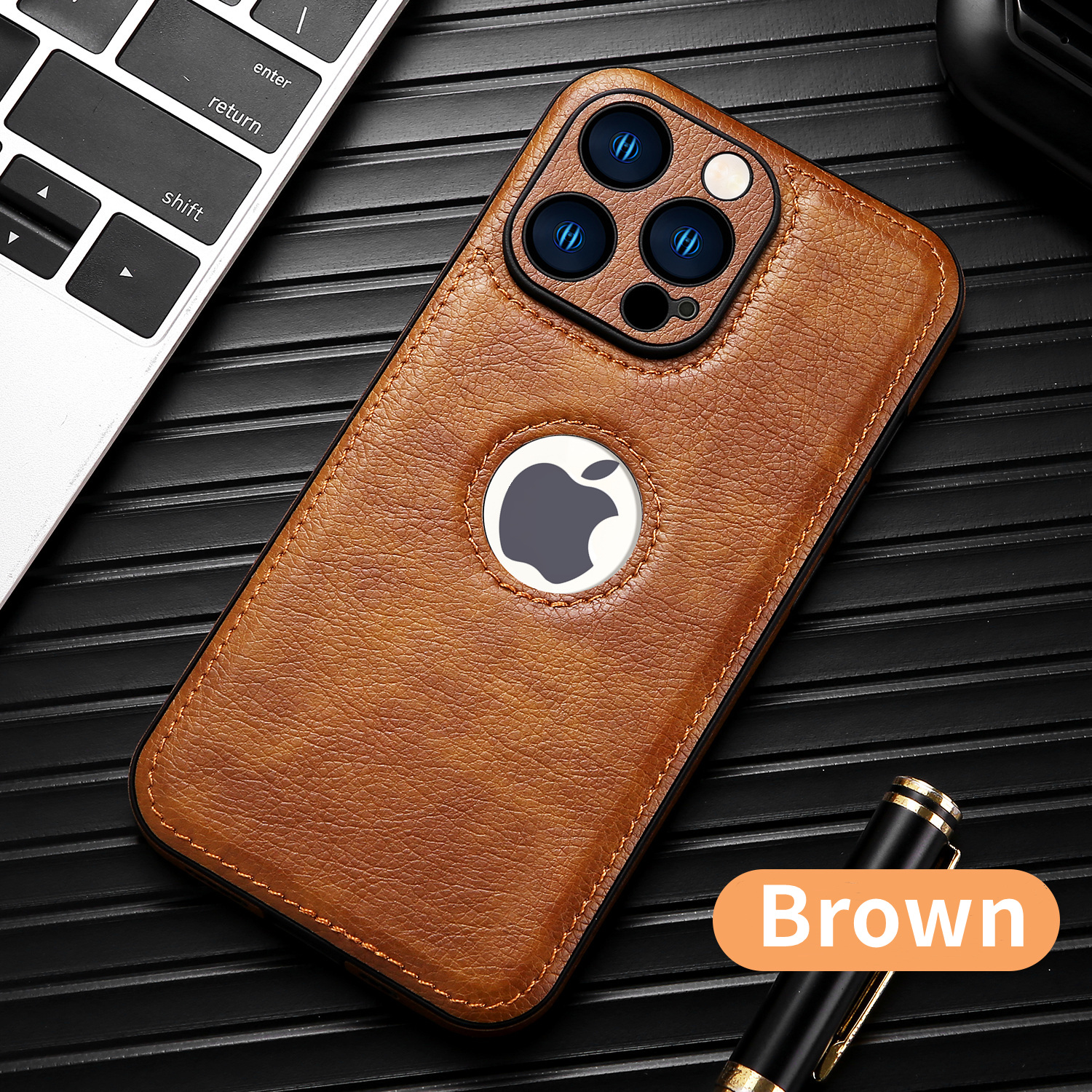 Kompatibel mit iPhone 15/14/13/12 Pro Max Hülle Premium Classic Cover Stoßfest - Bild 7 von 12