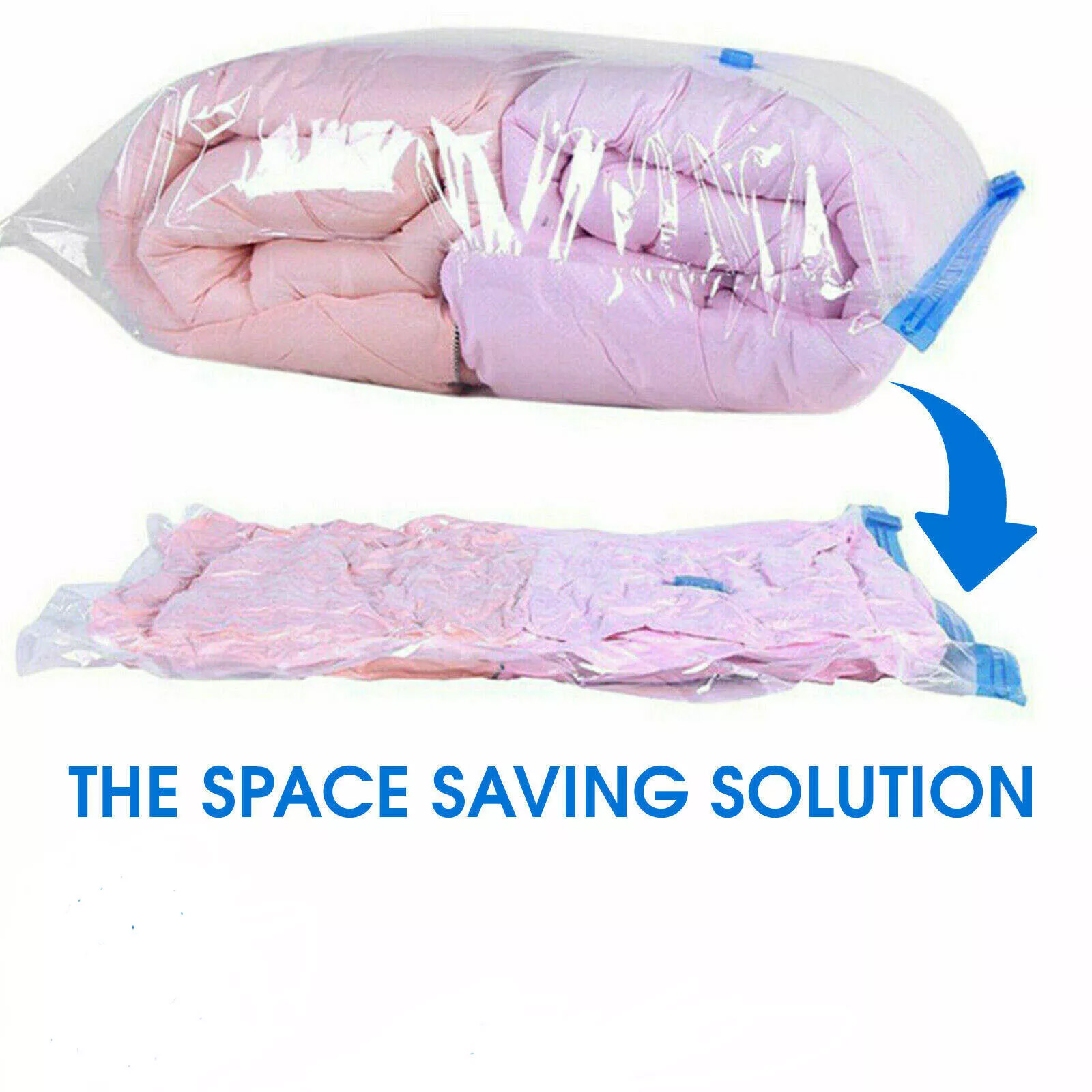 6 X Space Saver Vaccum Vacum-bag Strong Vacuum Storage Space Saving Bags Vac Bag - Picture 9 of 10