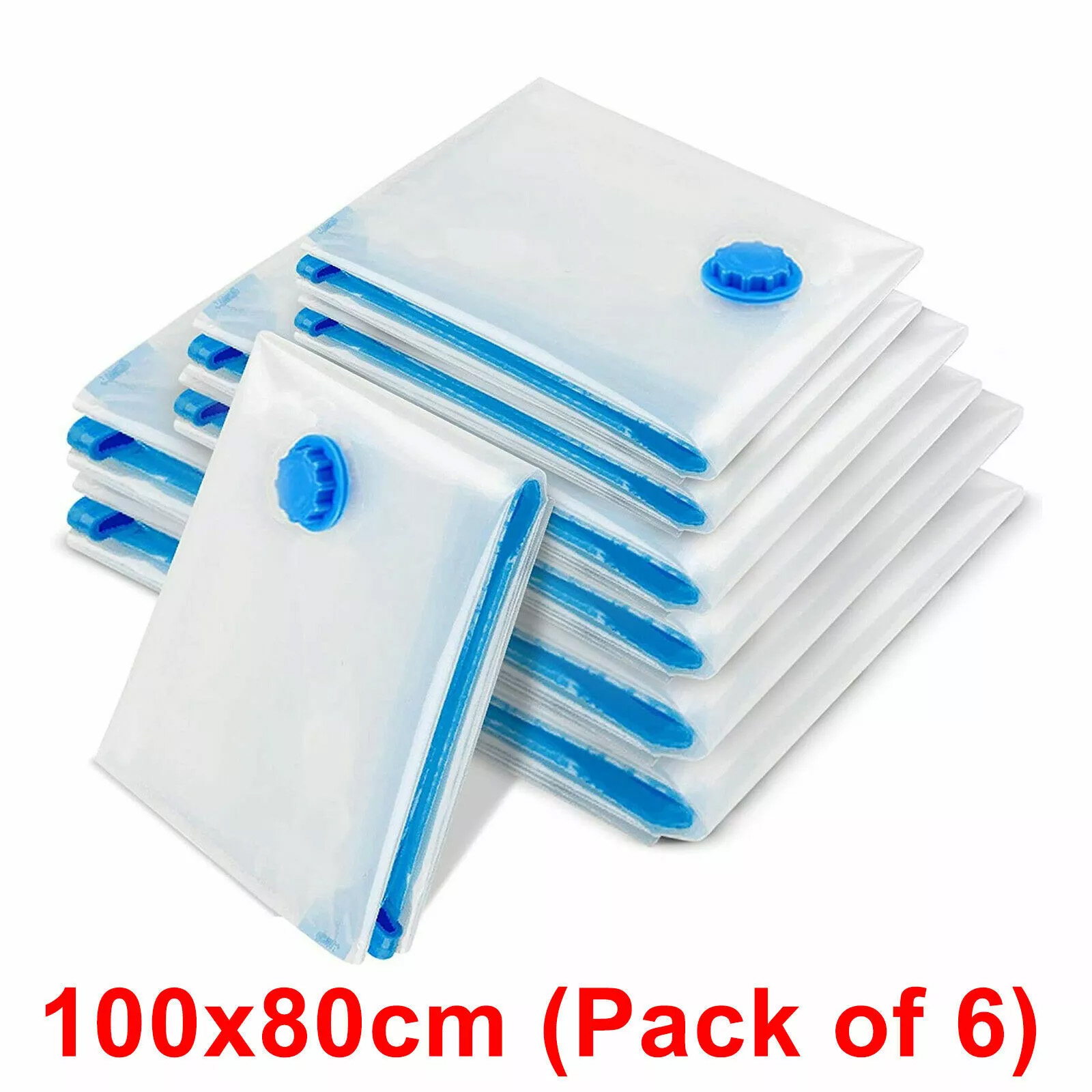 6 X Space Saver Vaccum Vacum-bag Strong Vacuum Storage Space Saving Bags Vac Bag - Picture 2 of 10
